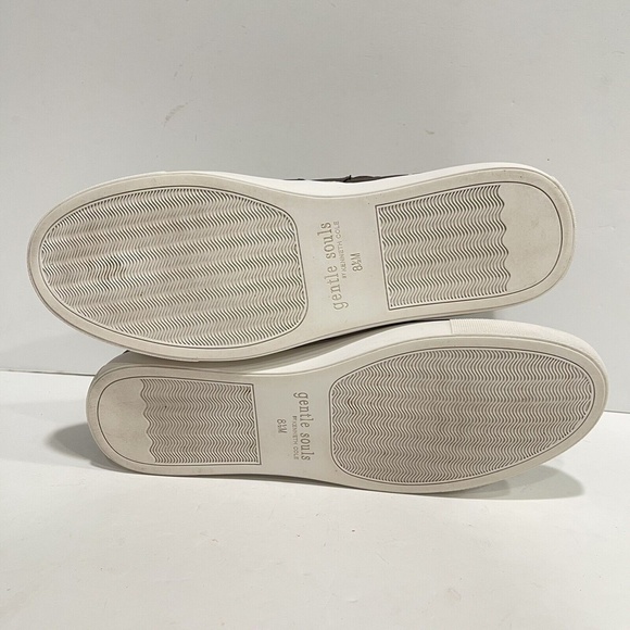 Gentle Souls Kenneth Cole Womens Carole Brown Gray Leather High Top Sneaker Shoe - Picture 13 of 13